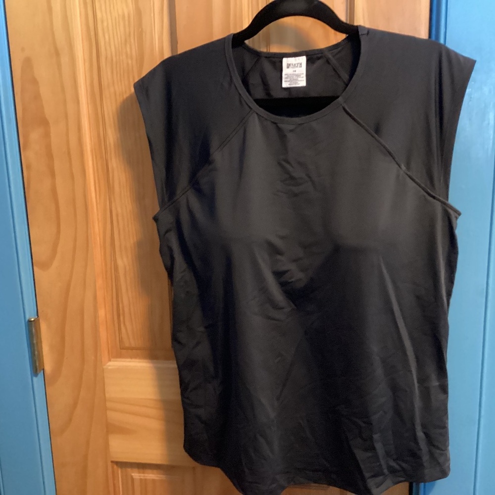 Duluth Trading Co Swim Top, 16, Black, EUC